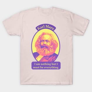 Karl Marx Portrait and Quote T-Shirt